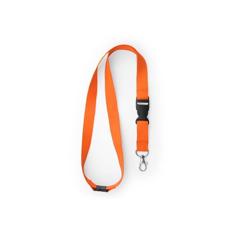 Lanyard 2 cm cu carabina, catarama si închidere de siguranta., GUEST LY7054 - ORANGE Lanyard 2 cm cu carabina, catarama si închidere de siguranta., GUEST LY7054 - ORANGE