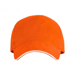 Sapca bumbac 5 panele gen Sandwich ERIS. - GO7019  ORANGE