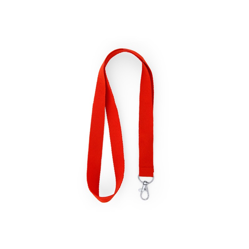 Lanyard 2 cm latime cu carabină metalica , HOST LY7053 Rosu - RED Lanyard 2 cm latime cu carabină metalica , HOST LY7053 Rosu - RED