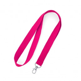 Lanyard 2 cm latime cu carabină metalica , HOST LY7053 Rosu - RED