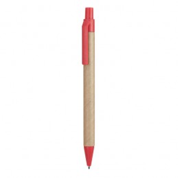 Pix carton cu clips colorat din materiale reciclate , GROVE HW8029 Rosu - RED
