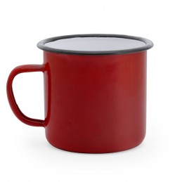 Cana metalica 380 ml stil retro, ANON MD4015 - rosu