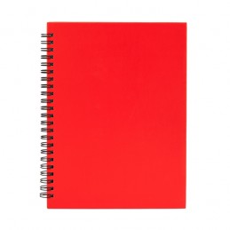 Carnetel A5  160 pagini liniate coperti carton cu spirala VALLE NB8052 Rosu - RED