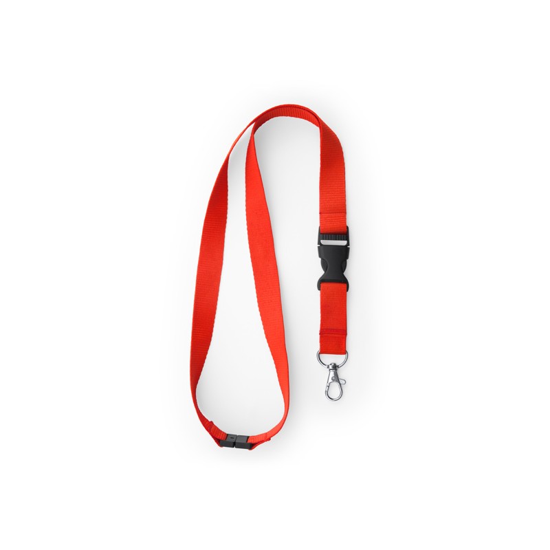 Lanyard 2 cm cu carabina, catarama si închidere de siguranta., GUEST LY7054 Rosu - RED Lanyard 2 cm cu carabina, catarama si închidere de siguranta., GUEST LY7054 Rosu - RED