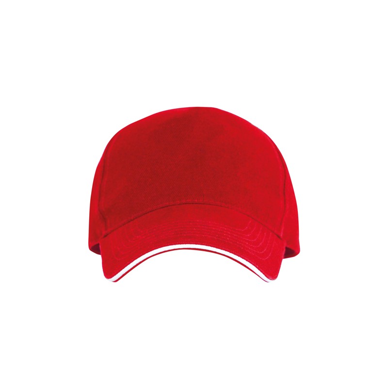 Sapca bumbac 5 panele gen Sandwich ERIS. - GO7019 Rosu RED Sapca bumbac 5 panele gen Sandwich ERIS. - GO7019 Rosu RED