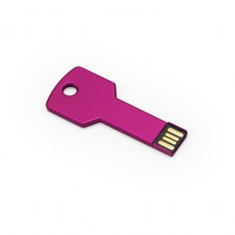 USB 16 GB metalic in forma de cheie in cutie CYLON US4187 Roz - FUCHSIA