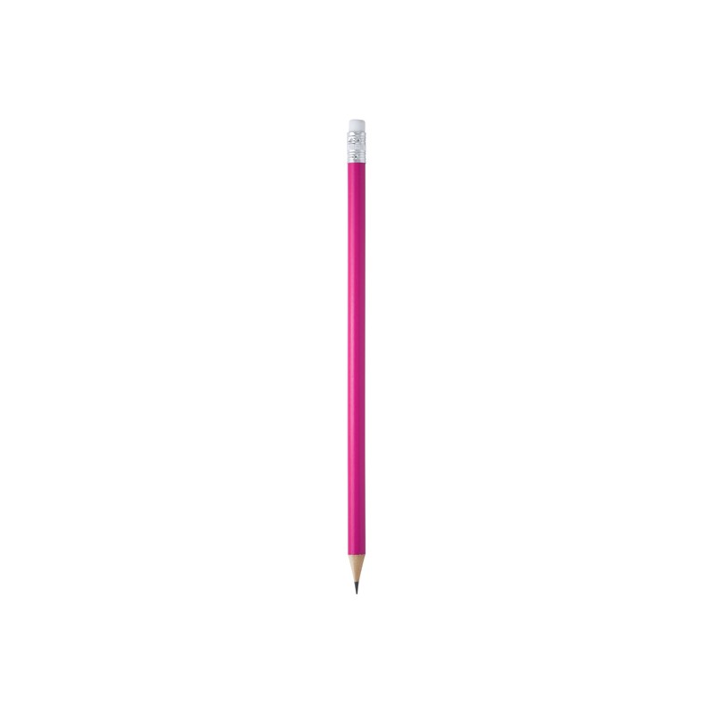 Creion din lemn cu guma de sters - COUVET HW8002 Roz FUCSIA Creion din lemn cu guma de sters - COUVET HW8002 Roz FUCSIA