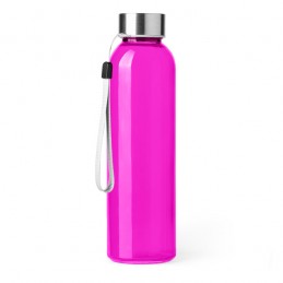 Bidon sticla 500 ml cu capac metalic, ALFE MD4037 Roz - FUCHSIA