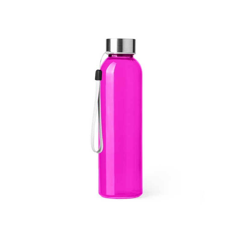 Bidon sticla 500 ml cu capac metalic, ALFE MD4037 Roz - FUCHSIA Bidon sticla 500 ml cu capac metalic, ALFE MD4037 Roz - FUCHSIA