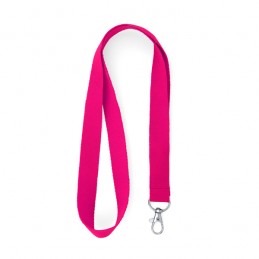 Lanyard 2 cm latime cu carabină metalica , HOST LY7053 Roz - LIGHT PINK