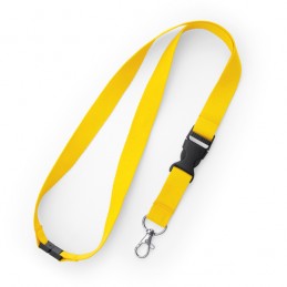 Lanyard 2 cm cu carabina, catarama si închidere de siguranta., GUEST LY7054 Roz - FUCHSIA