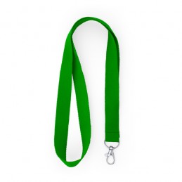 Lanyard 2 cm latime cu carabină metalica , HOST LY7053 Verde - FERN GREEN